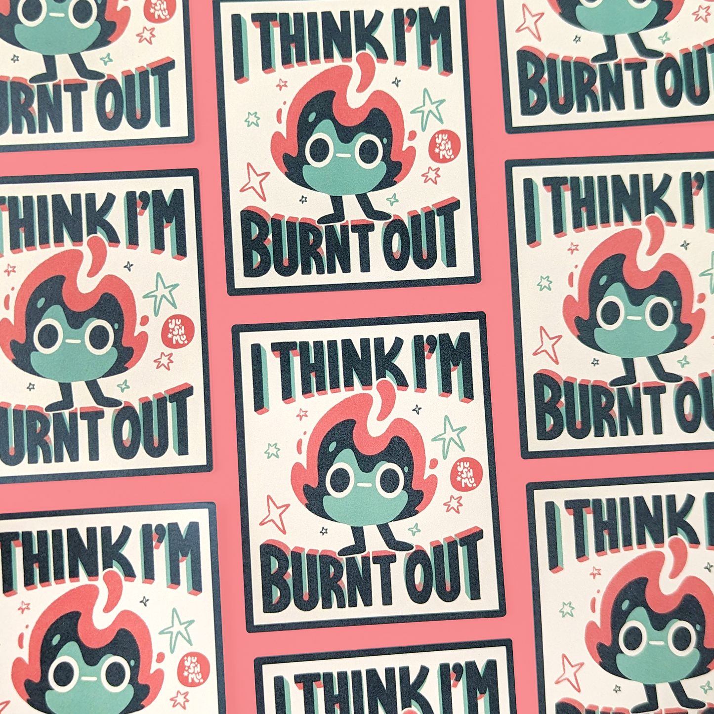 Burnt Out Vinyl Sticker