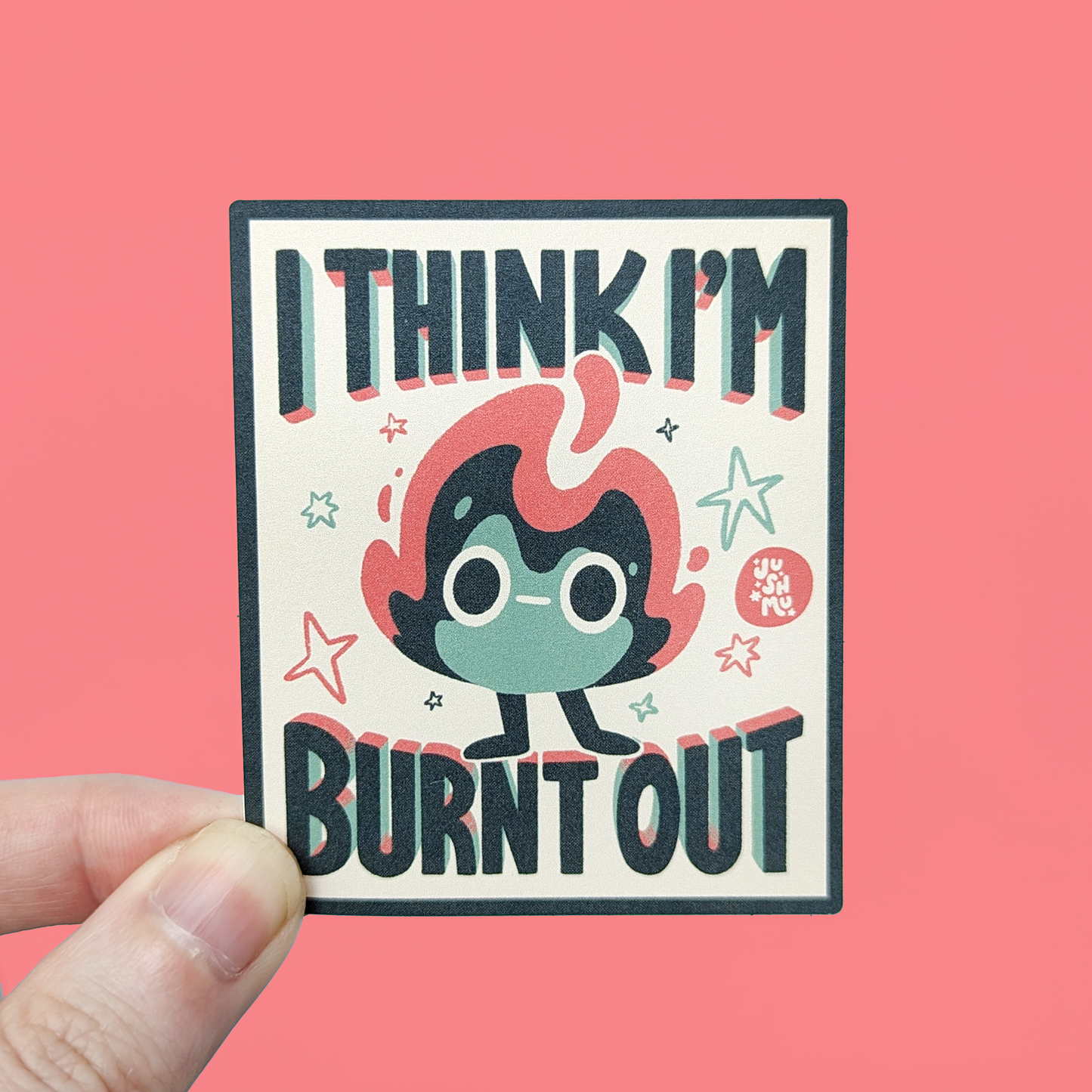 Burnt Out Vinyl Sticker