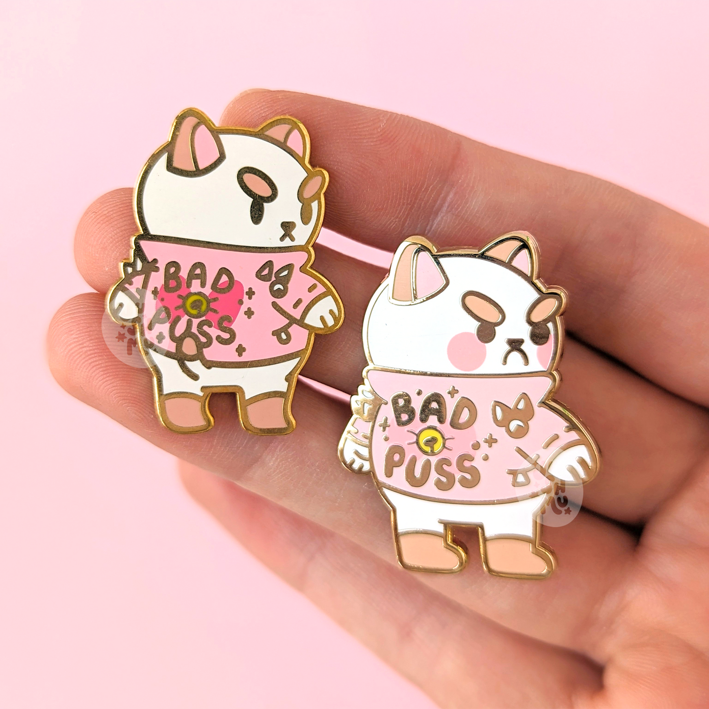 Bad Puss Enamel Pin