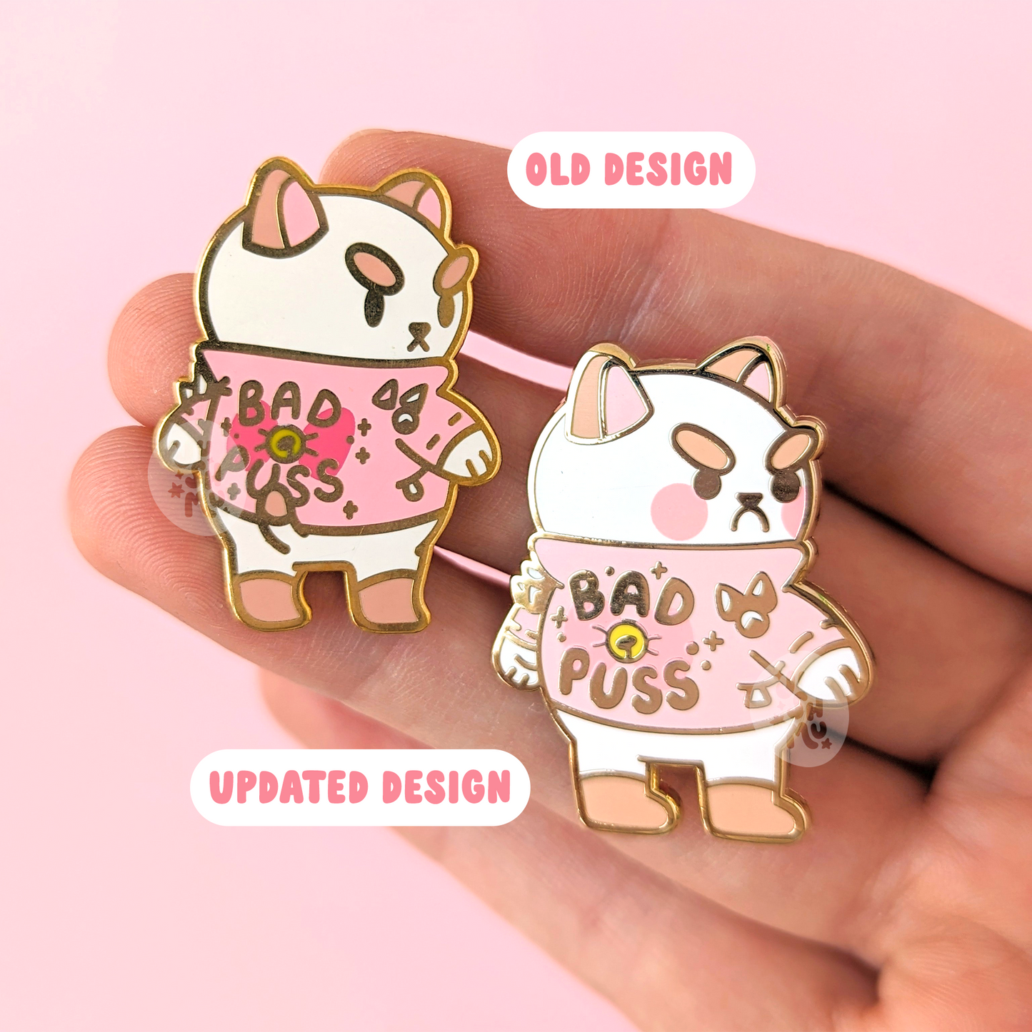 Bad Puss Enamel Pin