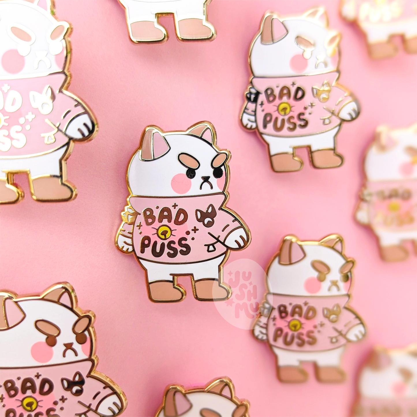 Bad Puss Enamel Pin