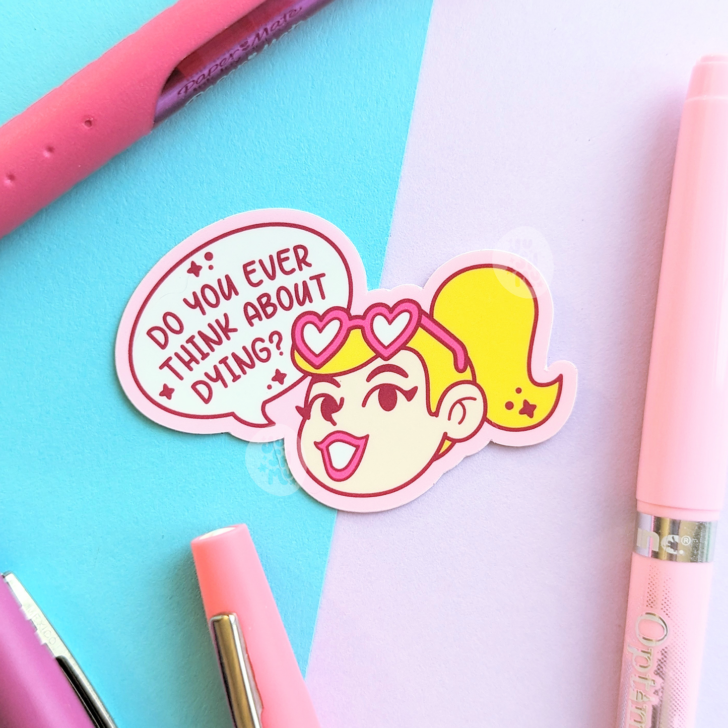 Existential Barb Weatherproof Sticker