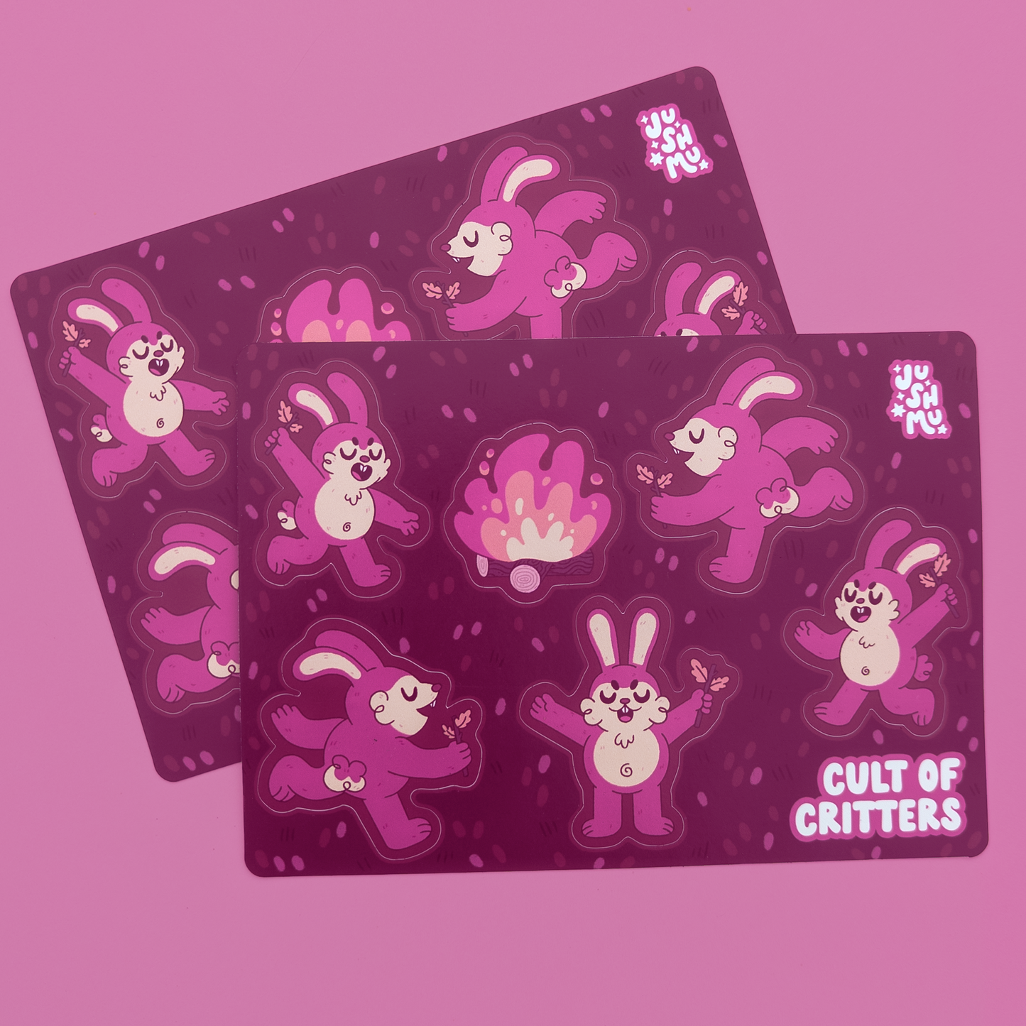 Cult Of Critters: Rabbits Vinyl Sticker Sheet