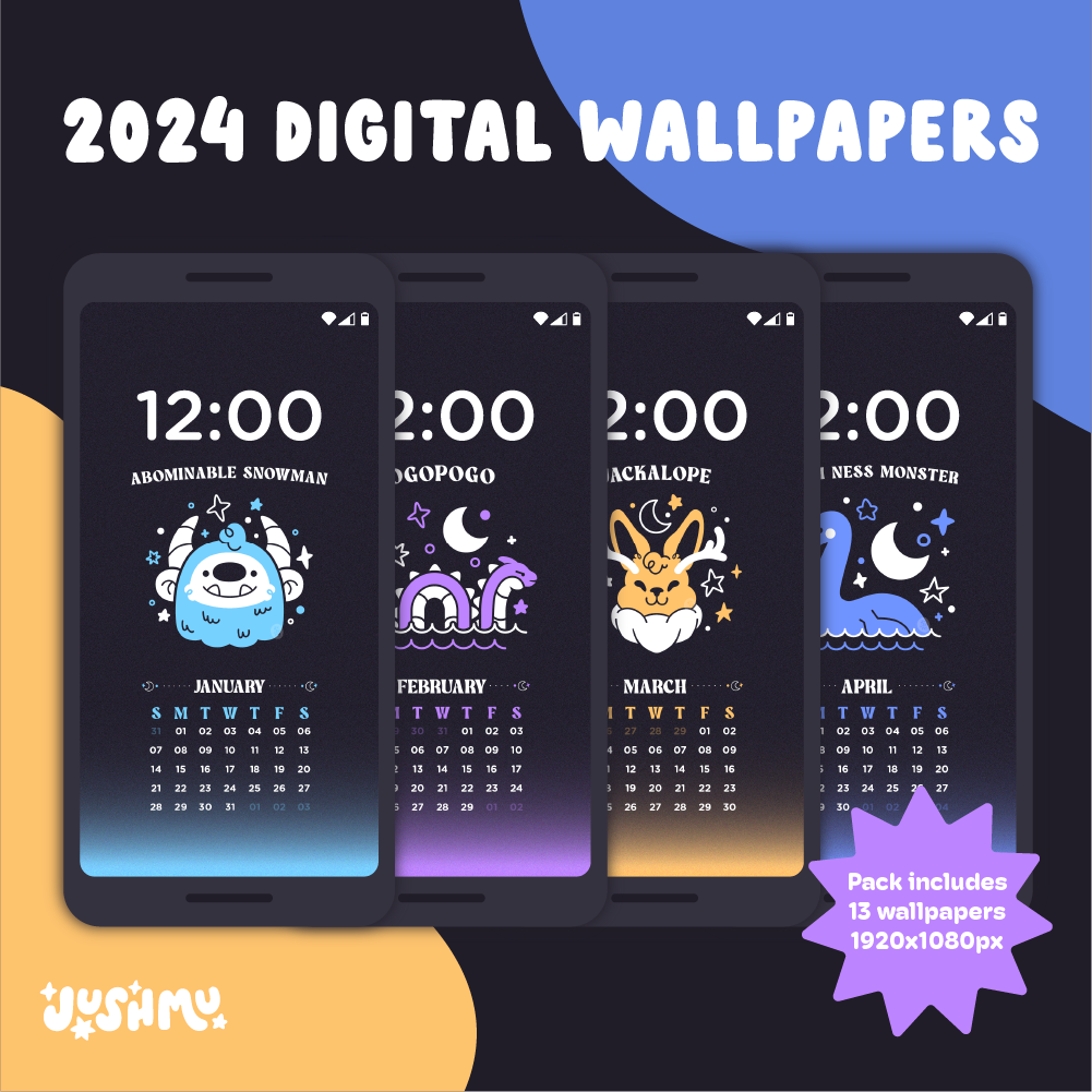 2024 Cryptid Club Mobile Wallpapers – Jushmu