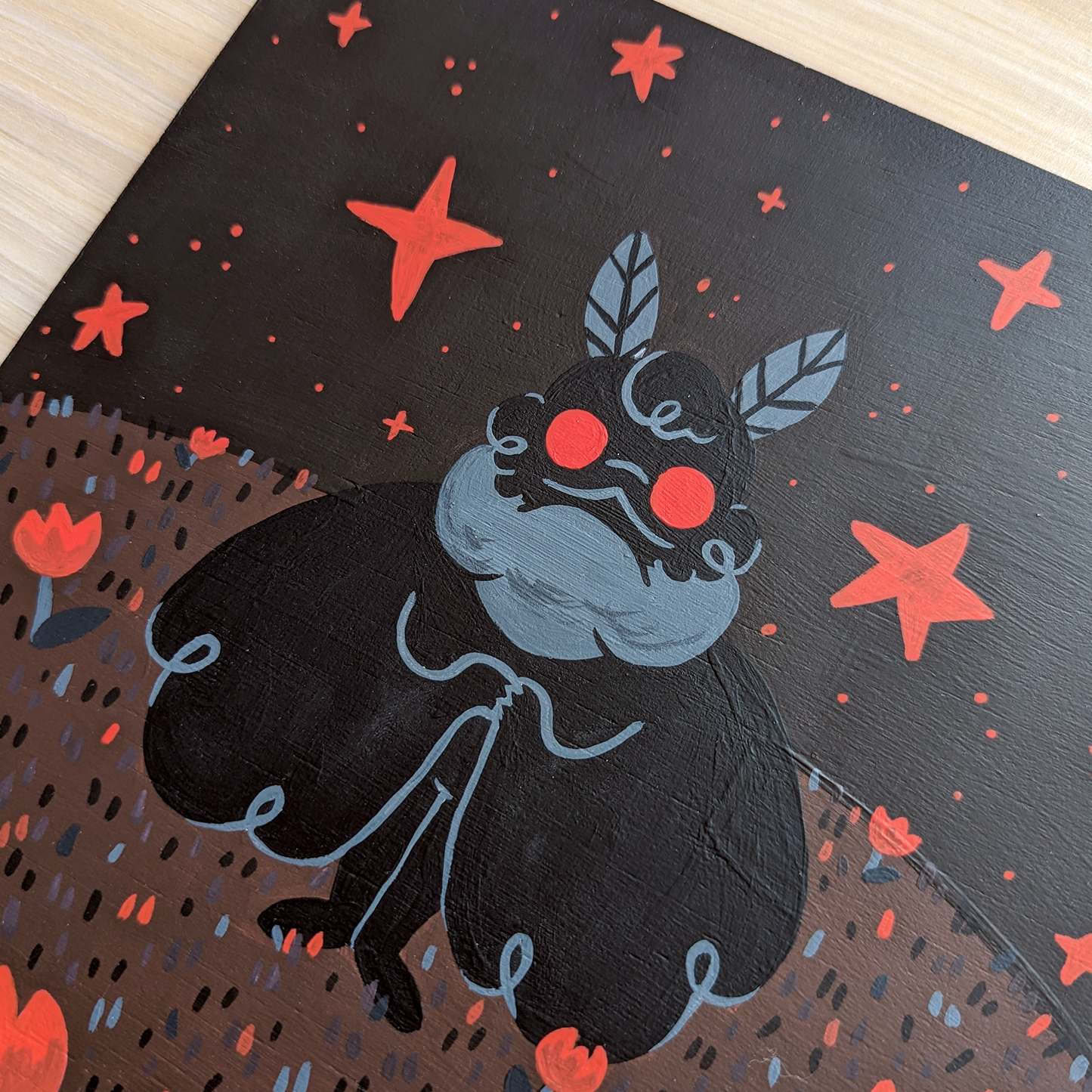 Lil' Mothman - Original Painting