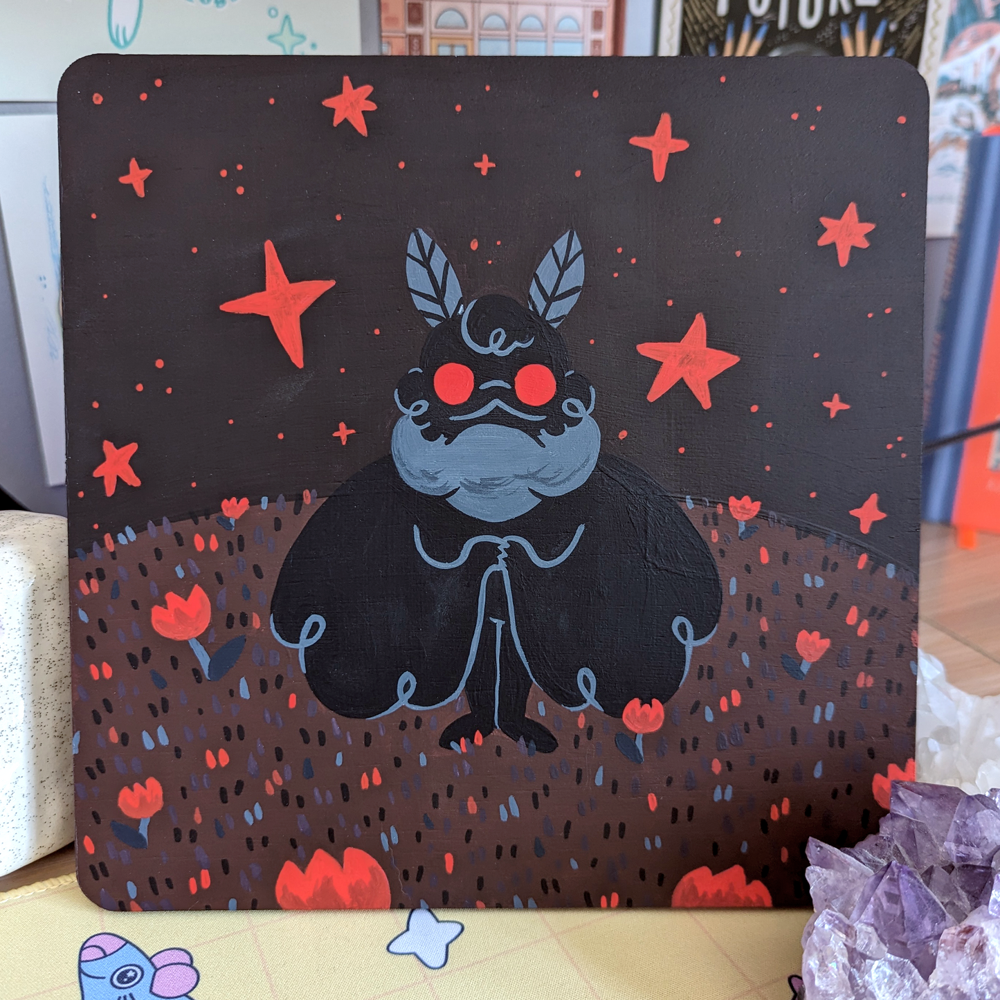 Lil' Mothman - Original Painting