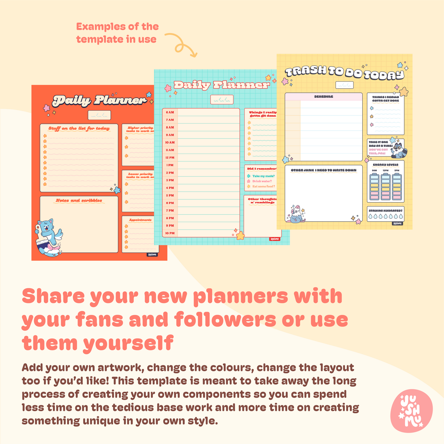 Digital Planner Template | For Adobe Illustrator
