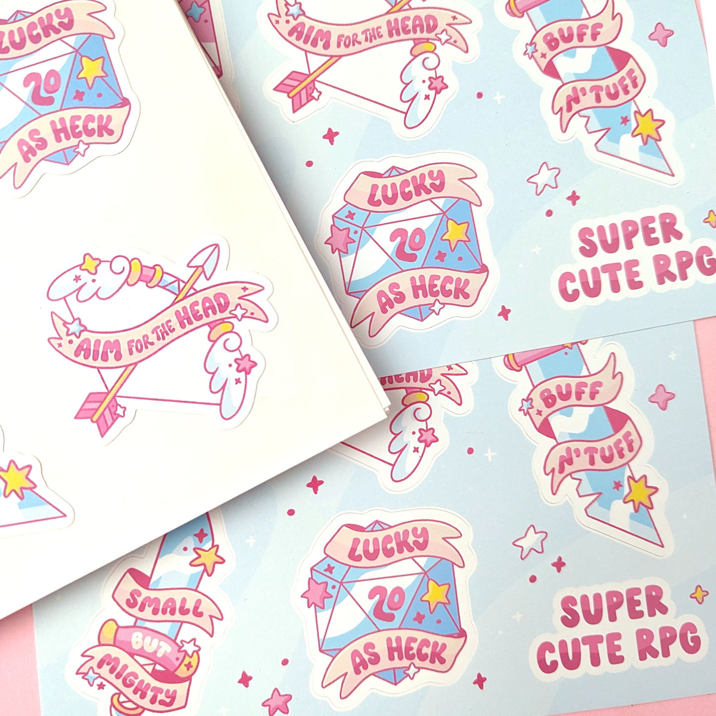 Super Cute RPG Vinyl Sticker Sheet