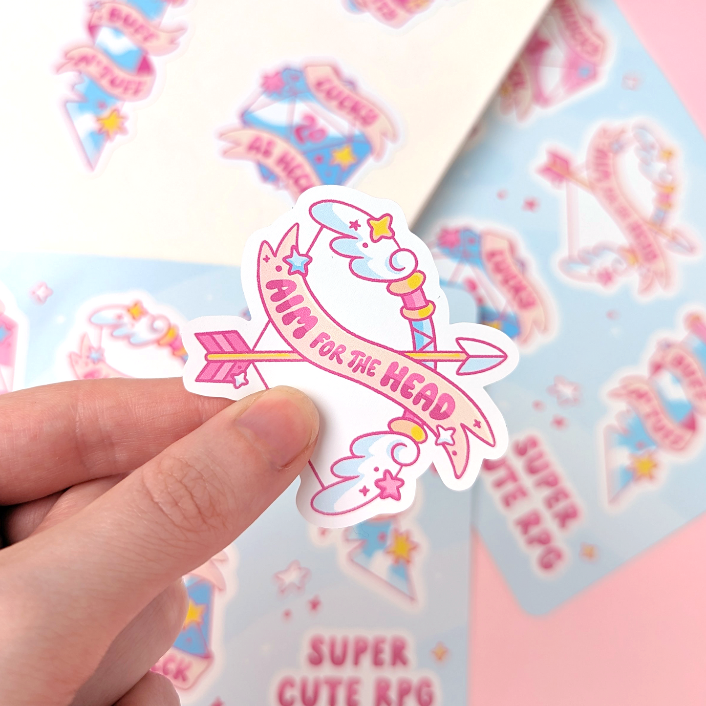 Super Cute RPG Vinyl Sticker Sheet