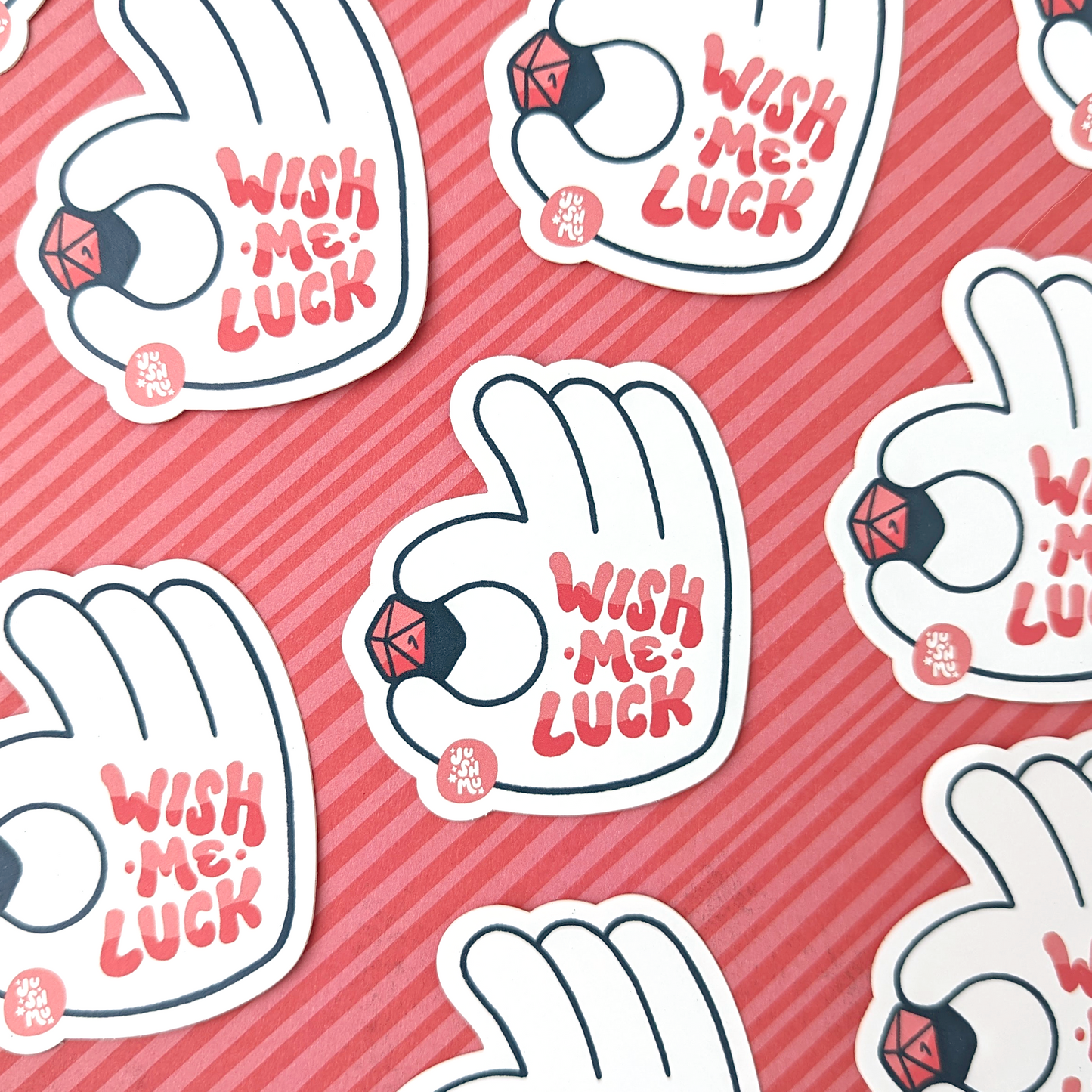 Wish Me Luck Vinyl Sticker