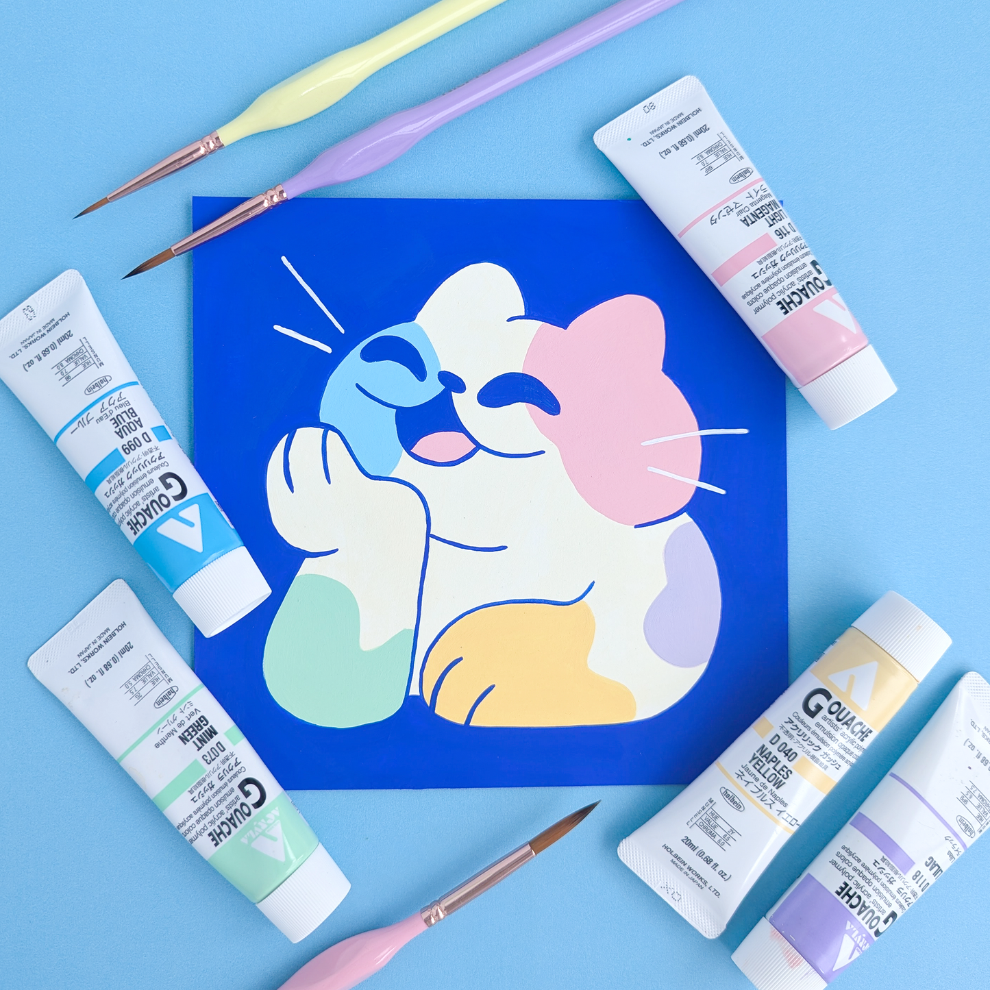 Scribble Kitty Painting #1