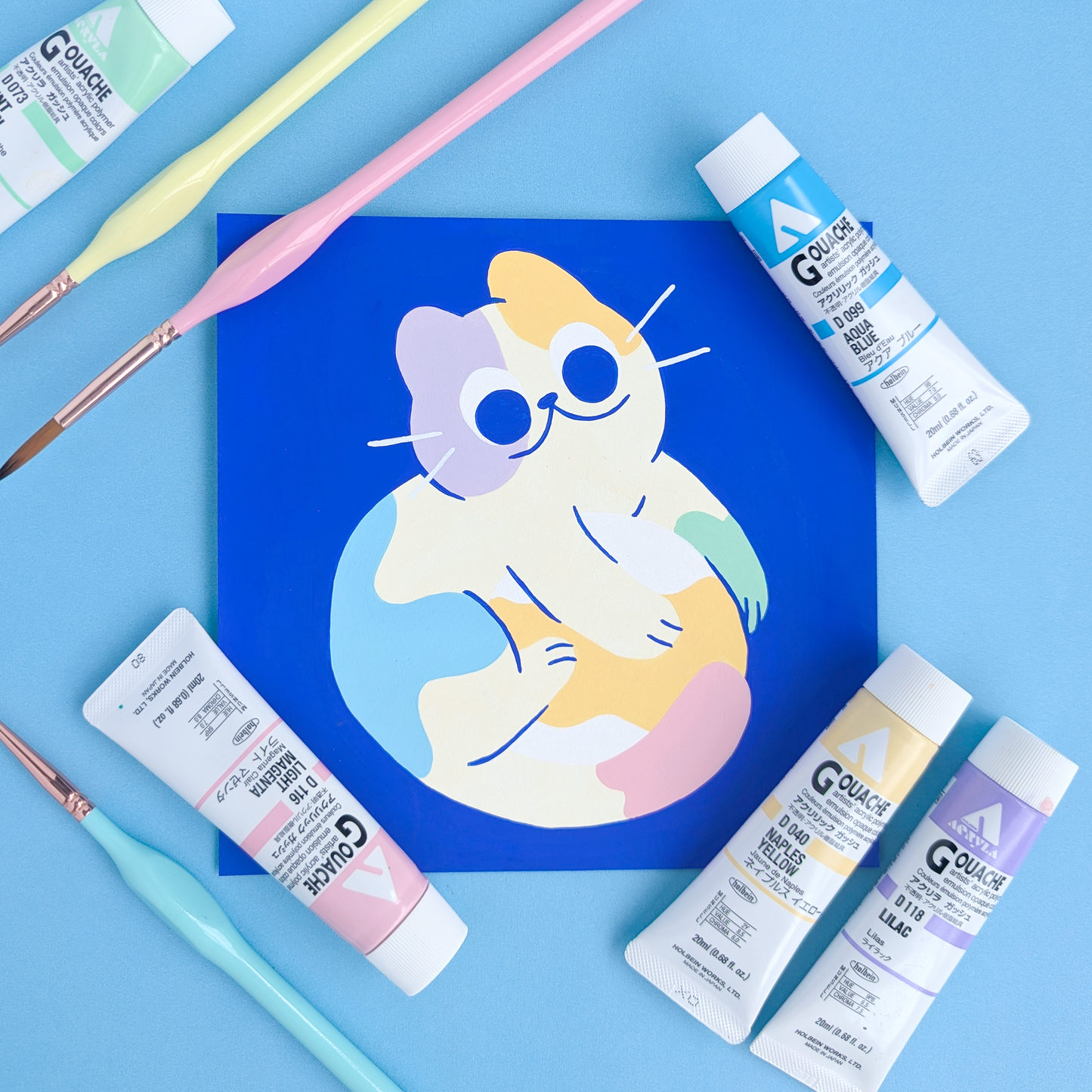 Scribble Kitty Painting #2