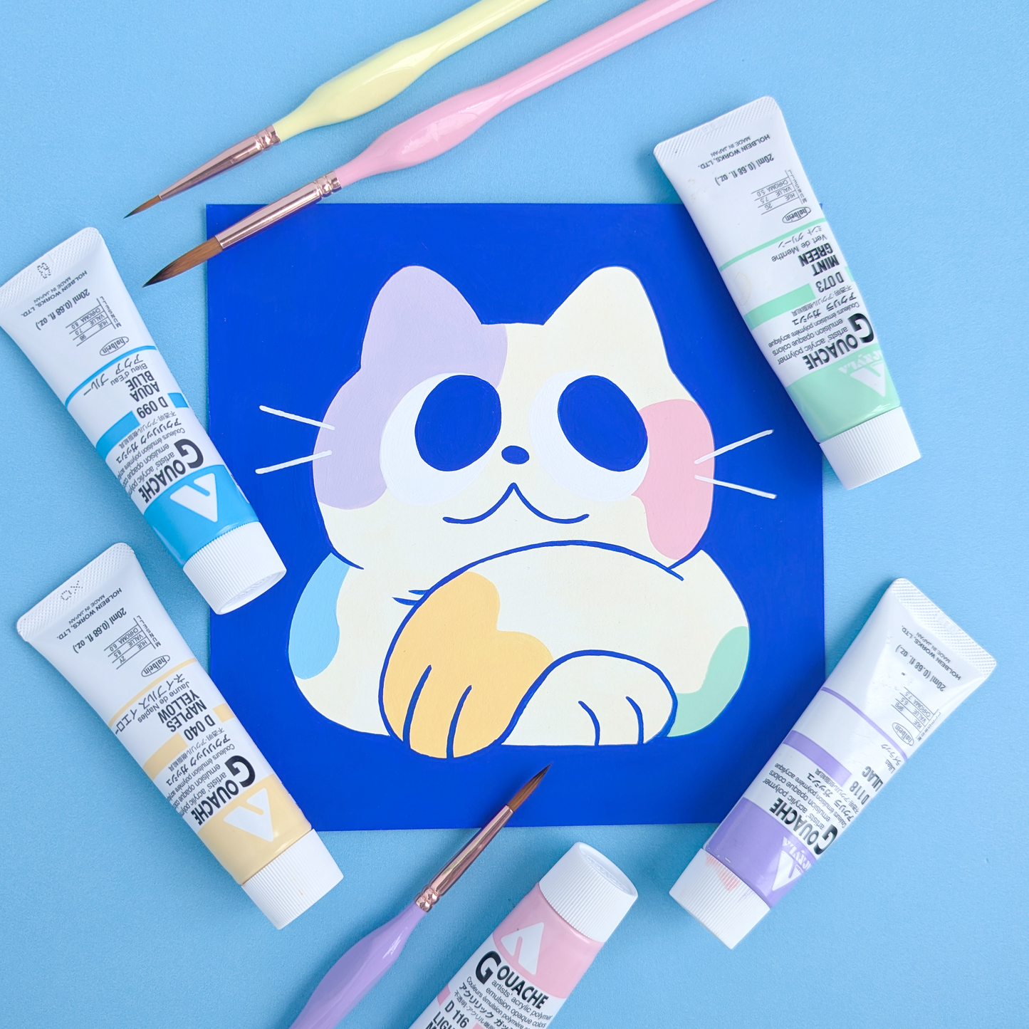 Scribble Kitty Painting #4