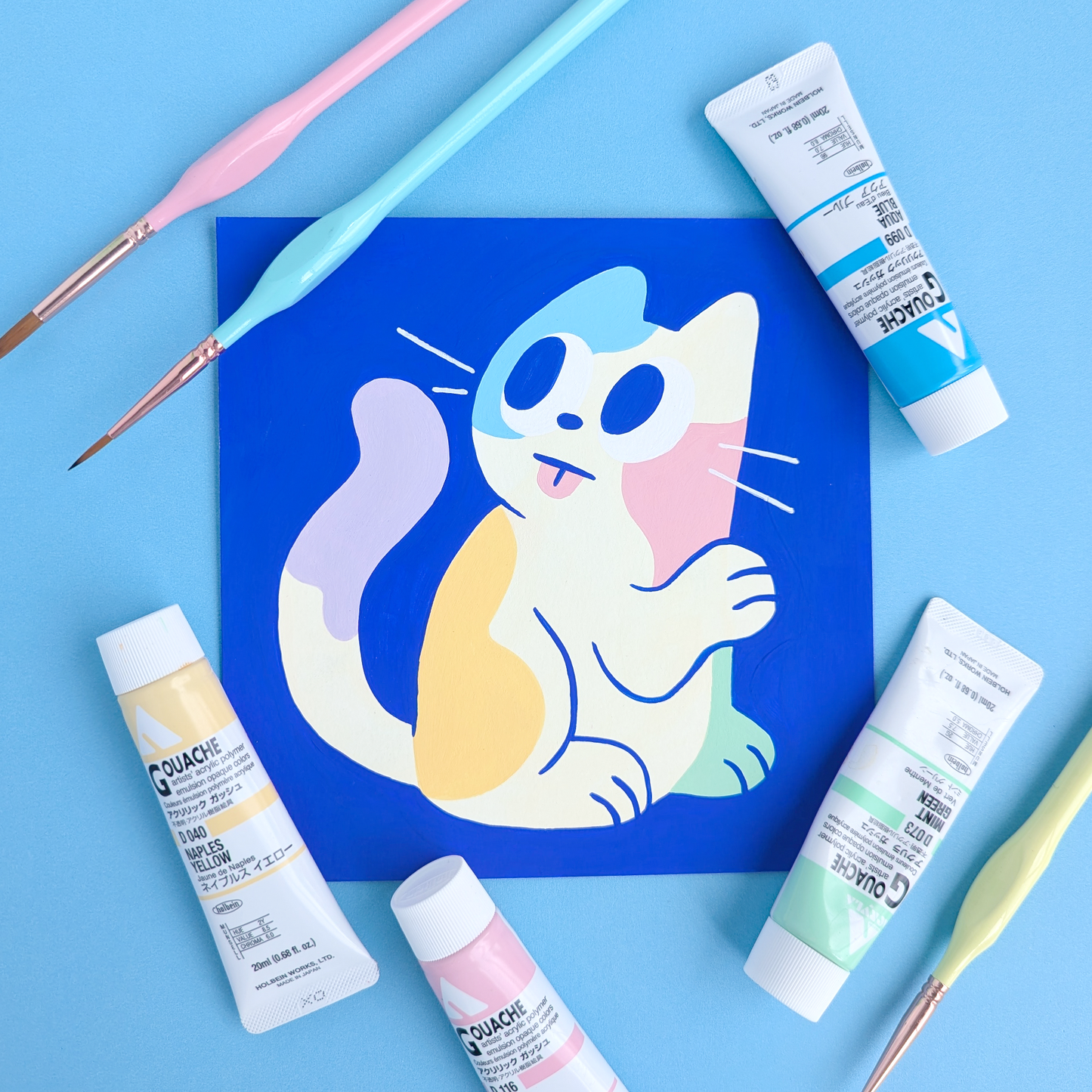 Scribble Kitty Painting #5