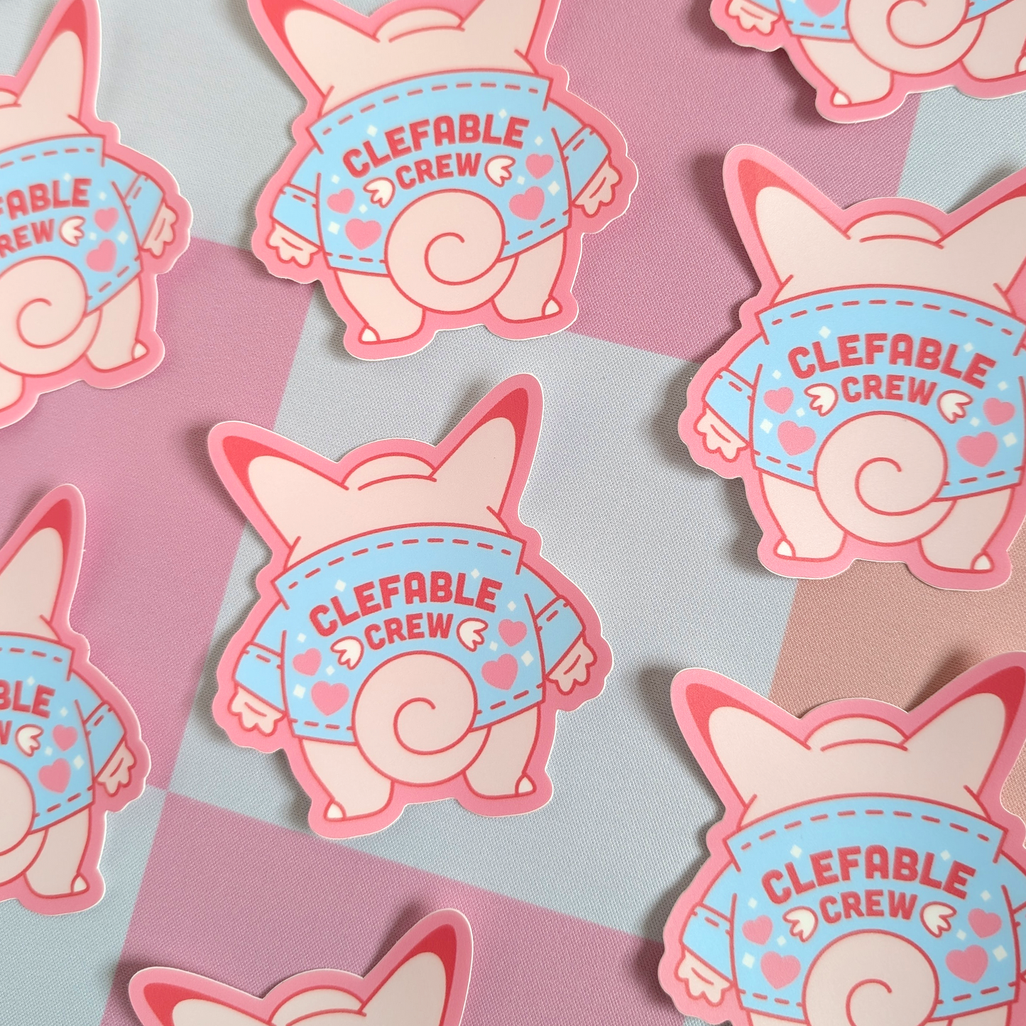 Clefable Crew Vinyl Sticker
