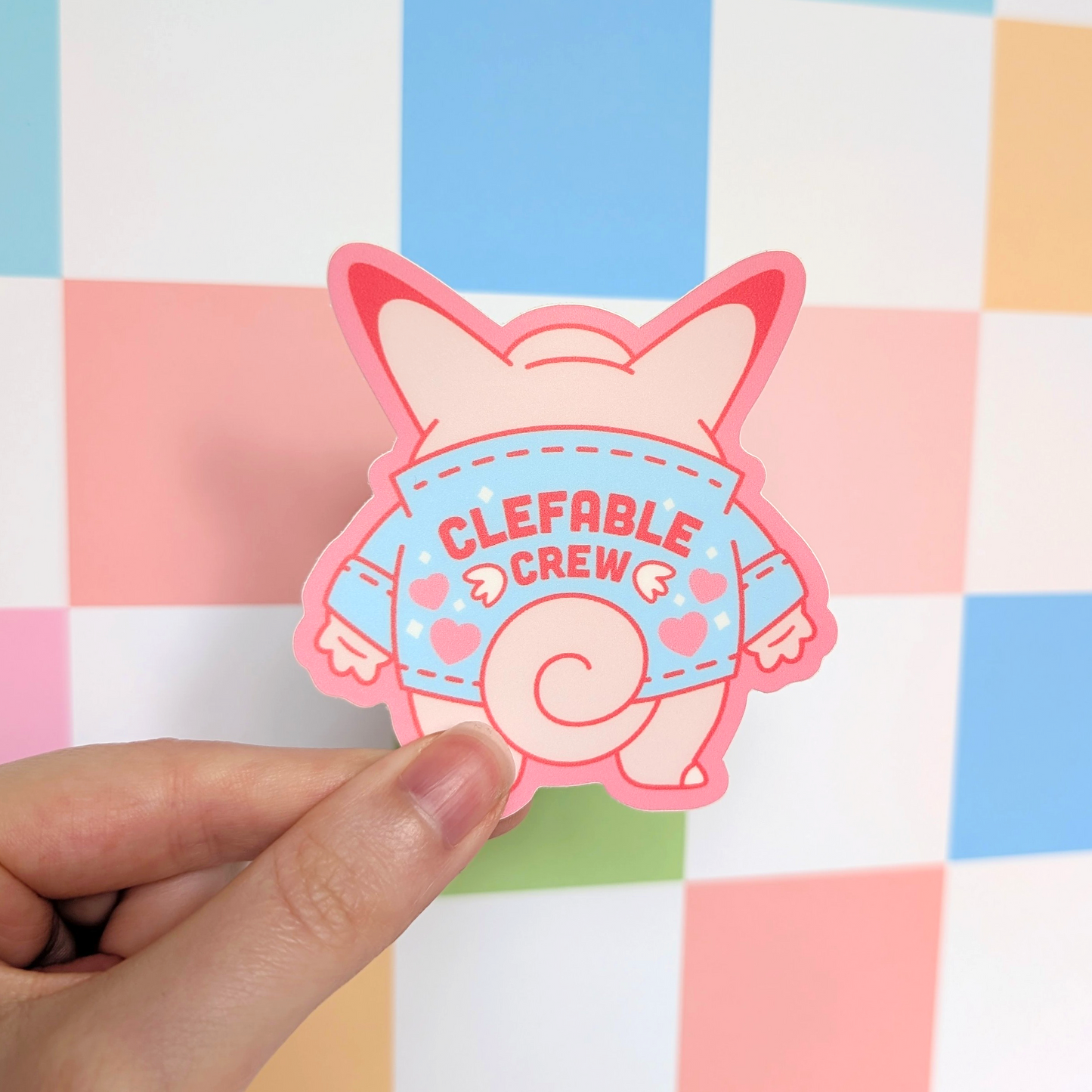 Clefable Crew Vinyl Sticker
