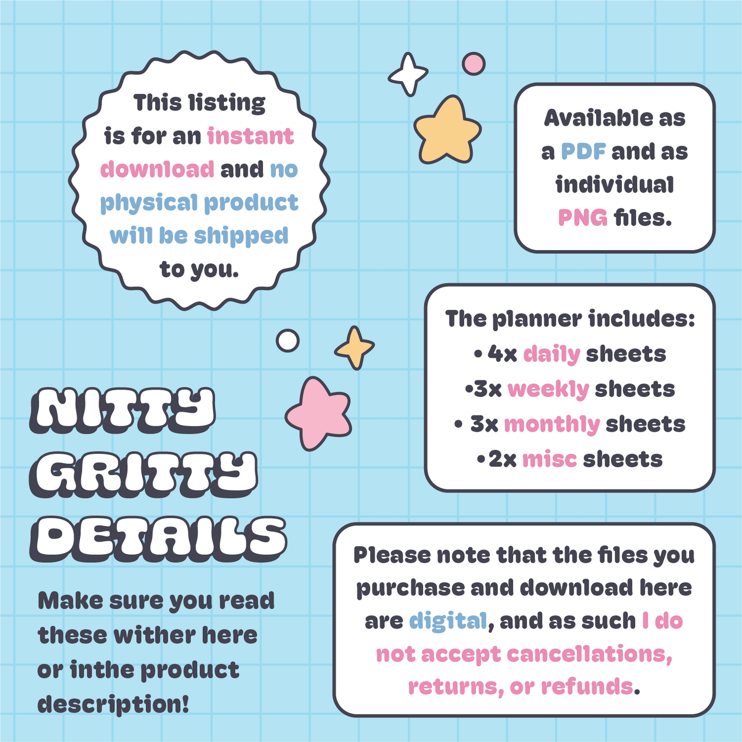 Trash Pals Digital Planner