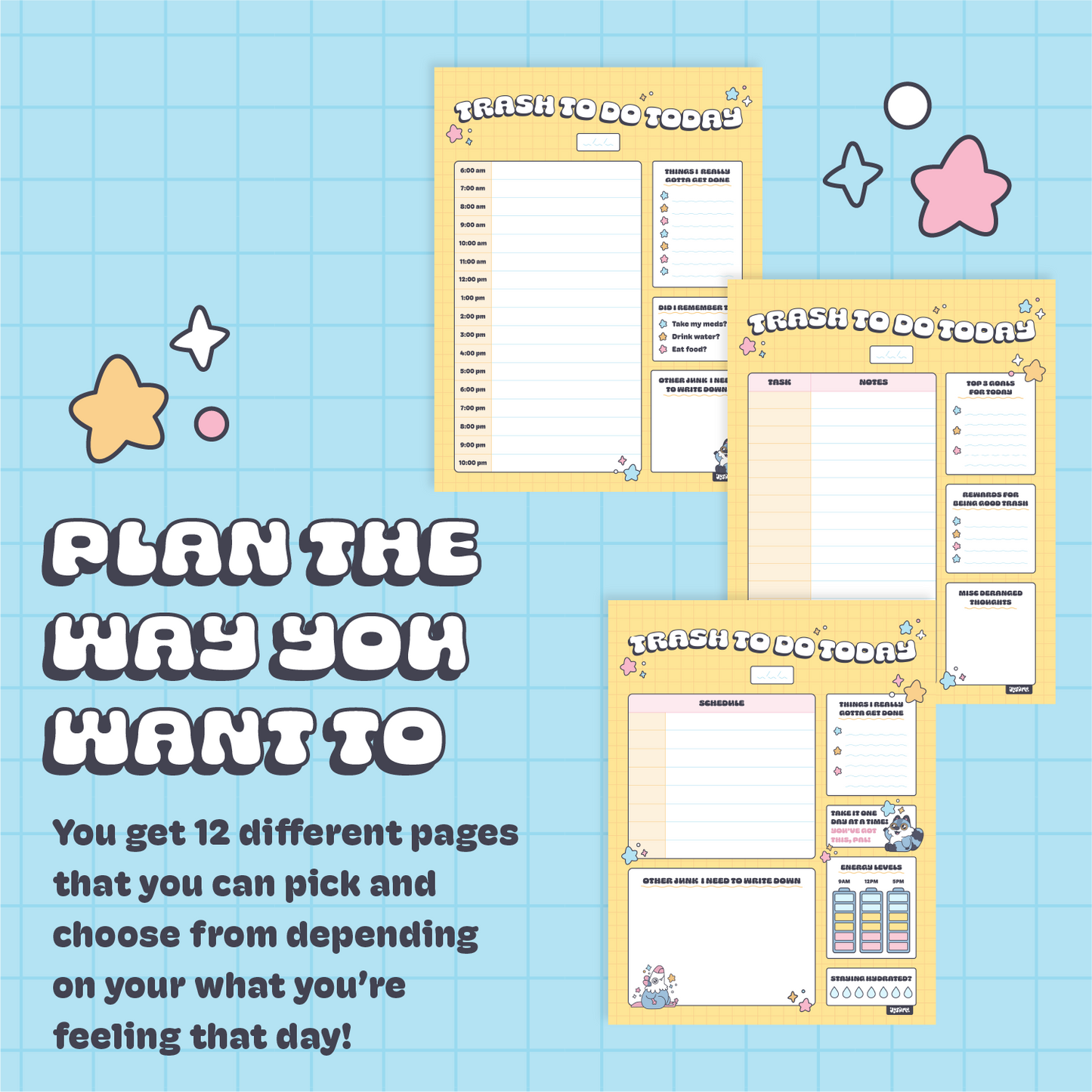 Trash Pals Digital Planner