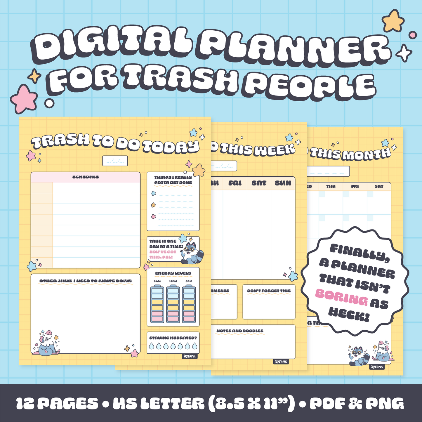 Trash Pals Digital Planner