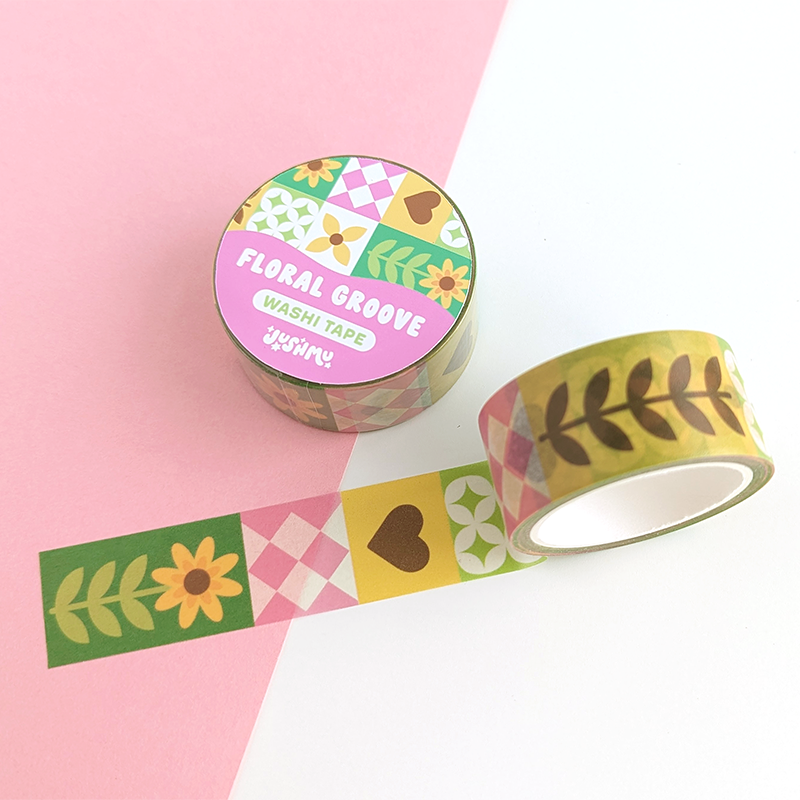 Floral Groove Washi Tape