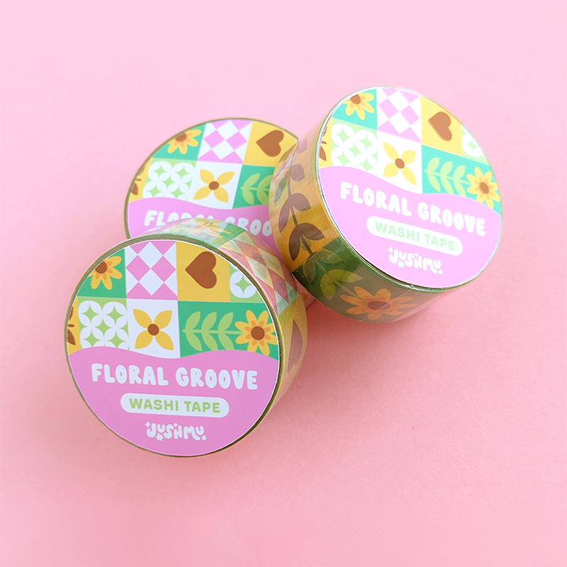 Floral Groove Washi Tape