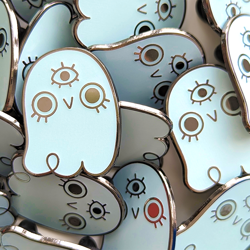 Lil Ghostie Glow in the Dark Enamel Pin