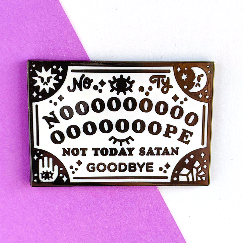 nope ouija enamel pin by jushmu