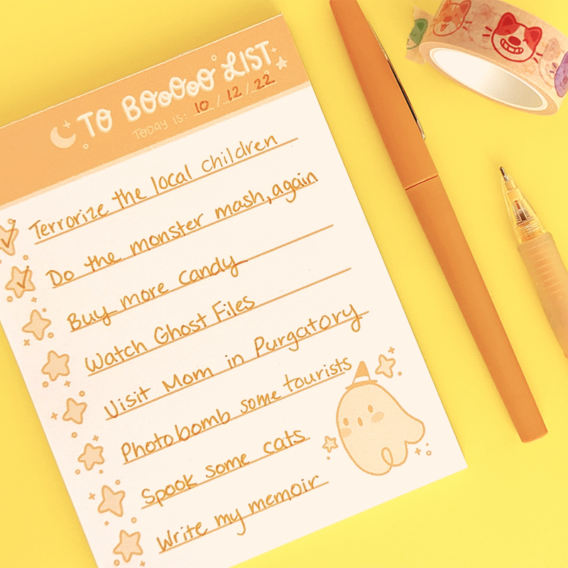 To Boo List Notepad