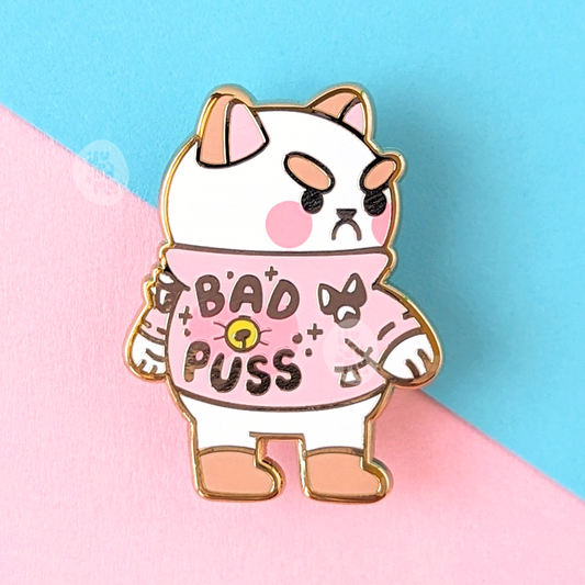 Bad Puss Enamel Pin