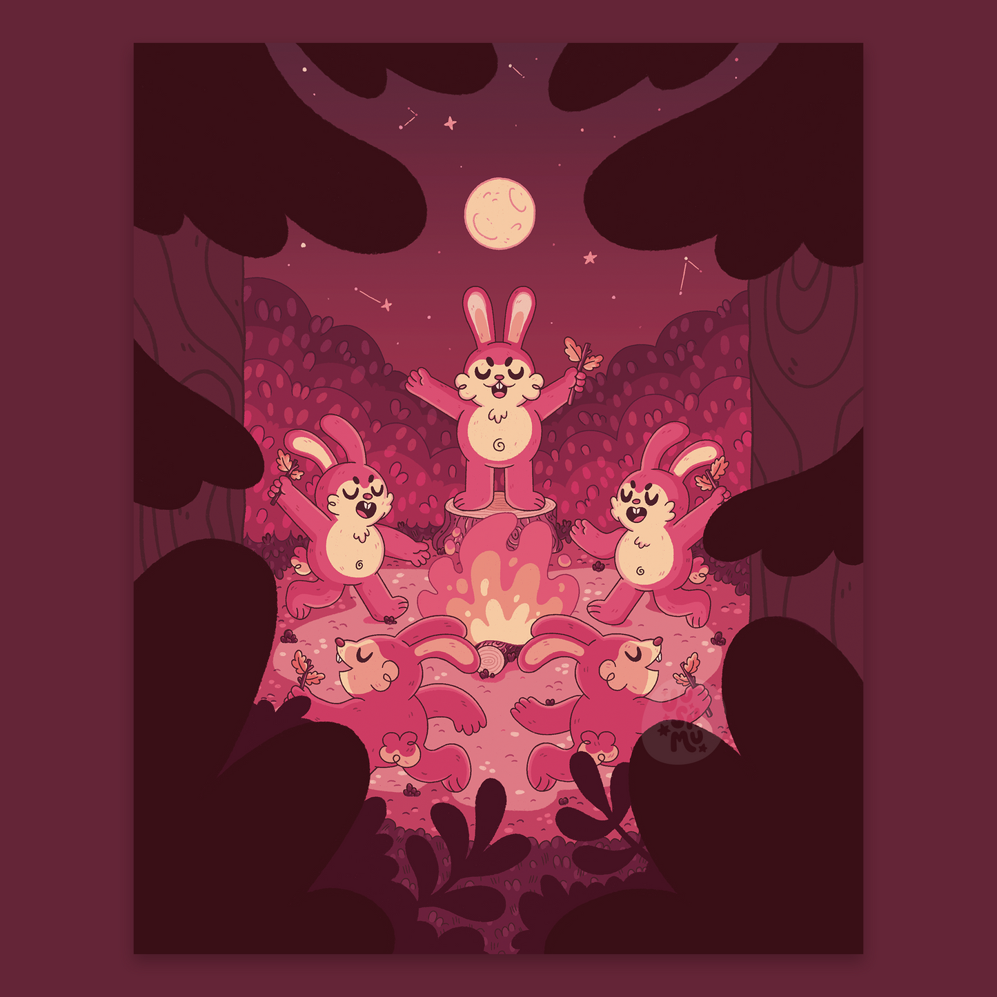 Cult of Critters: Rabbits Print