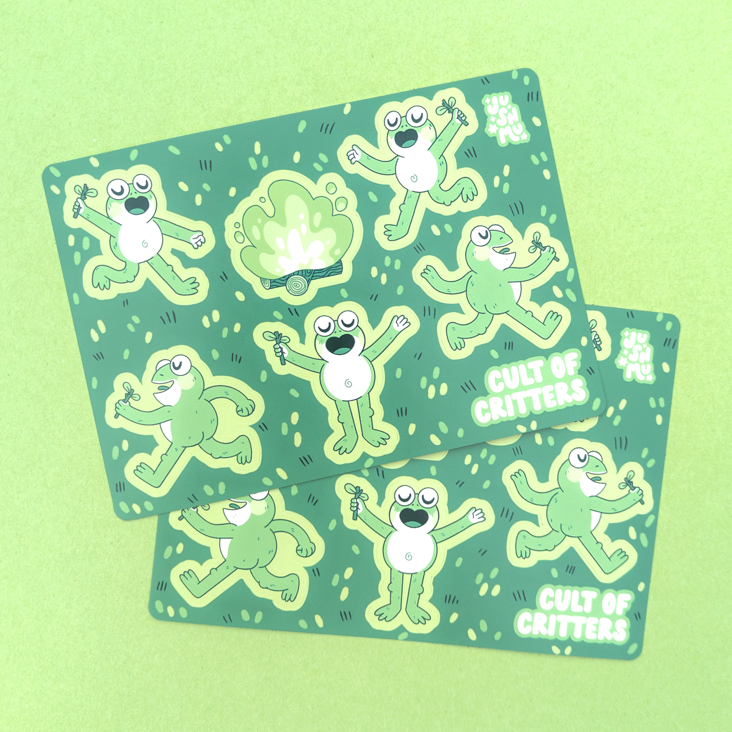 Cult Of Critters: Frogs Vinyl Sticker Sheet