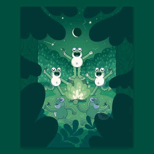 Cult of Critters: Frogs Print