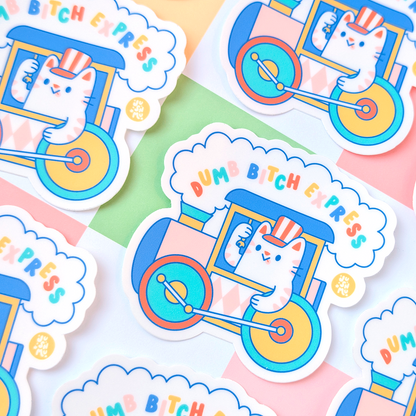 Dumb Bitch Express Vinyl Sticker