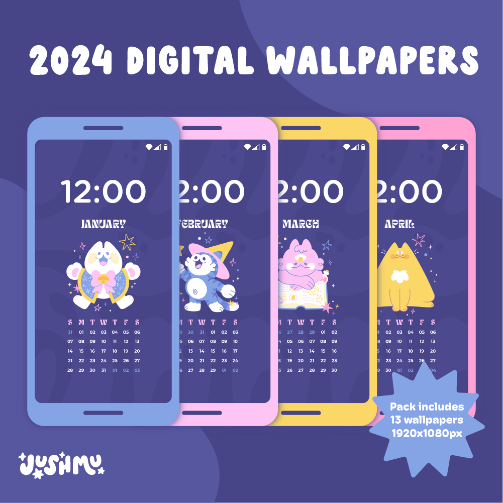 2024 Kitty Meowgic Mobile Wallpapers