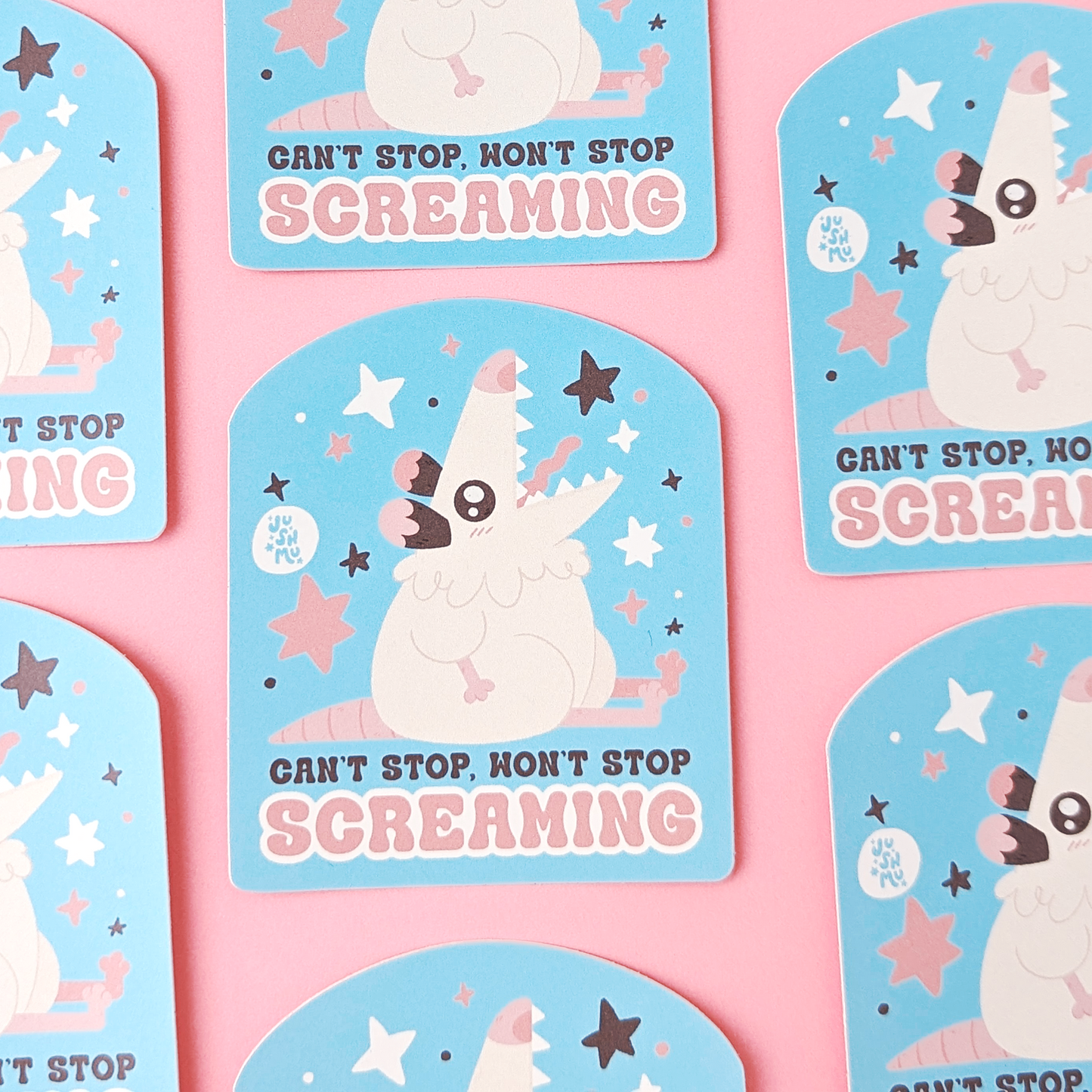 Can't Stop Screaming Vinyl Sticker