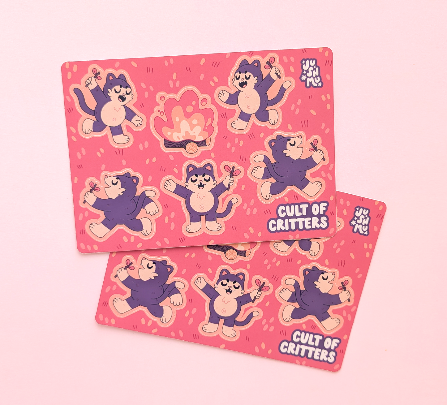 Cult Of Critters: Kitties Vinyl Sticker Sheet