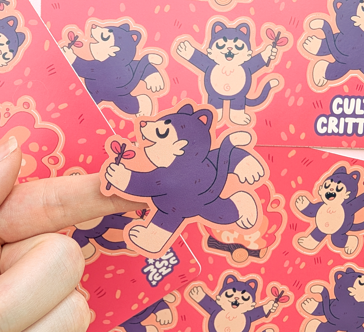 Cult Of Critters: Kitties Vinyl Sticker Sheet