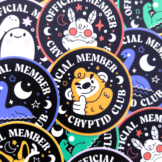 Cryptid Club Vinyl Stickers