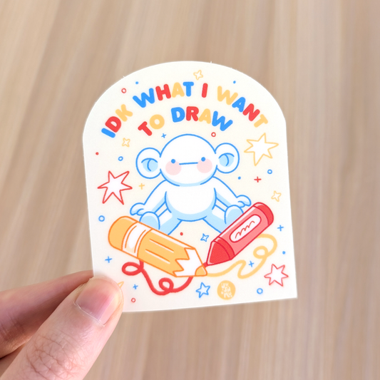 IDK What to Draw Vinyl Sticker