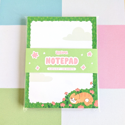 Spring Kitten Notepad (Orange)