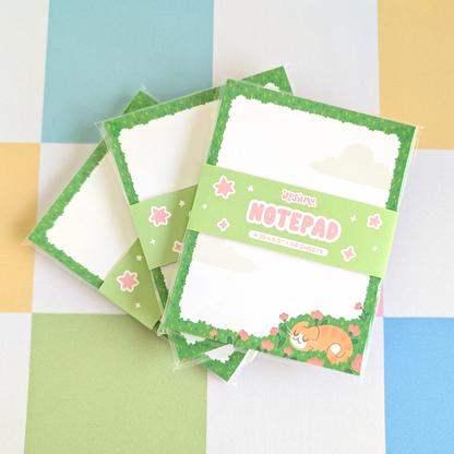 Spring Kitten Notepad (Orange)