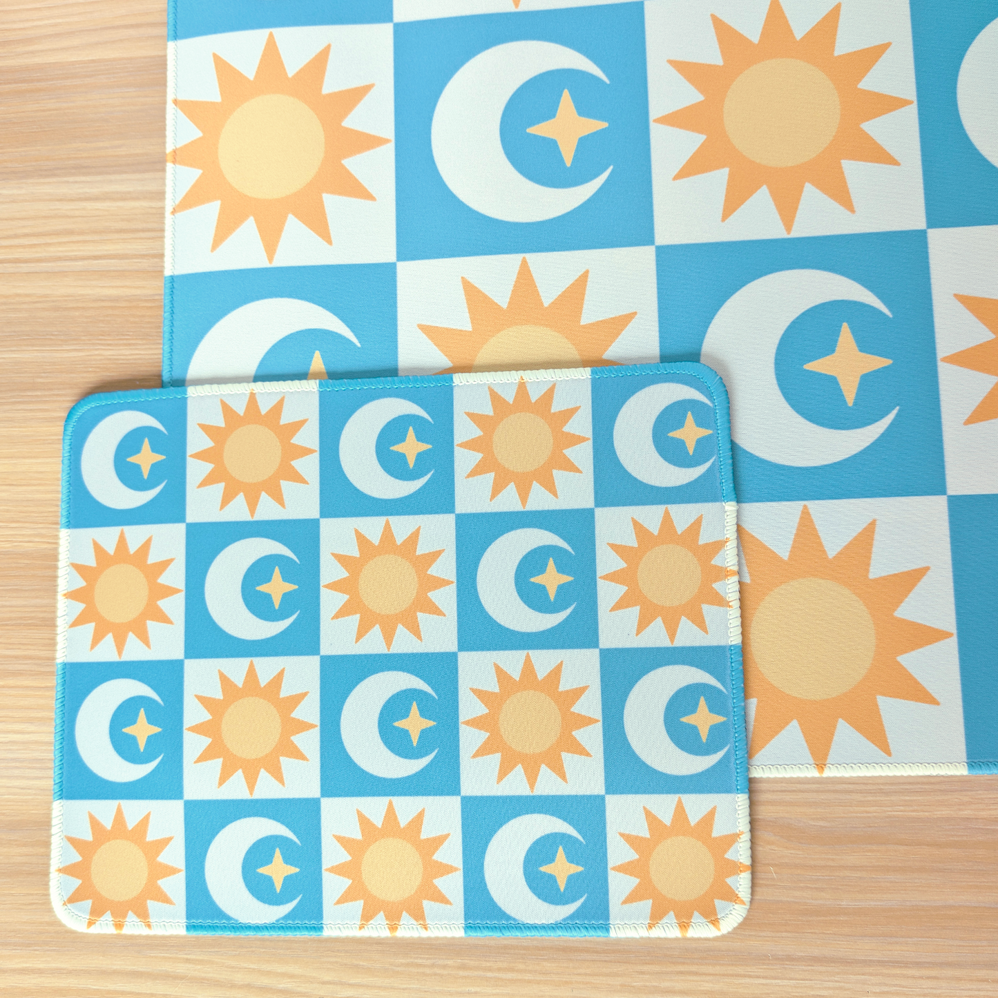 Sun and Moon Mouse Pad