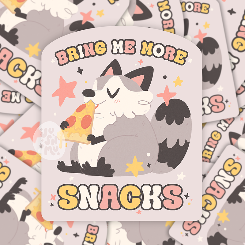 Bring Me Snacks Sticker – Jushmu