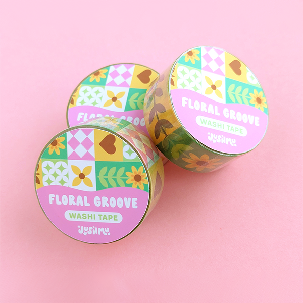 Floral Groove Washi Tape